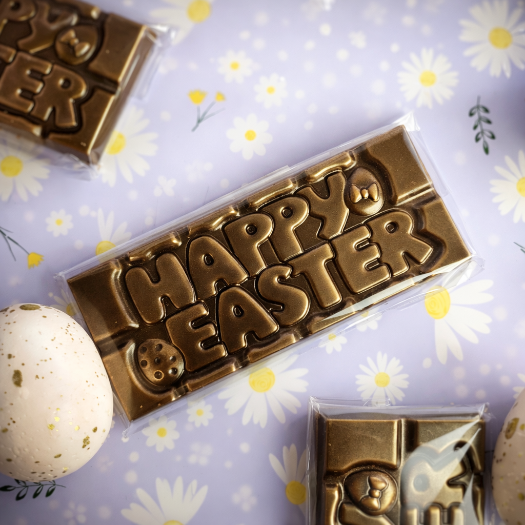 Dark Chocolate Happy Easter Bar