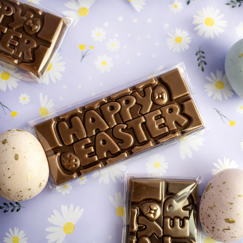 Milk Choc Happy Easter bar