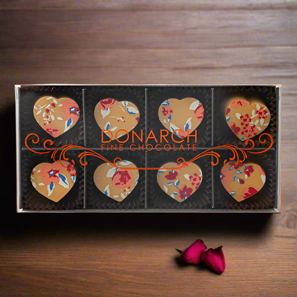 8 Piece Gift Pack - White Caramel Hearts