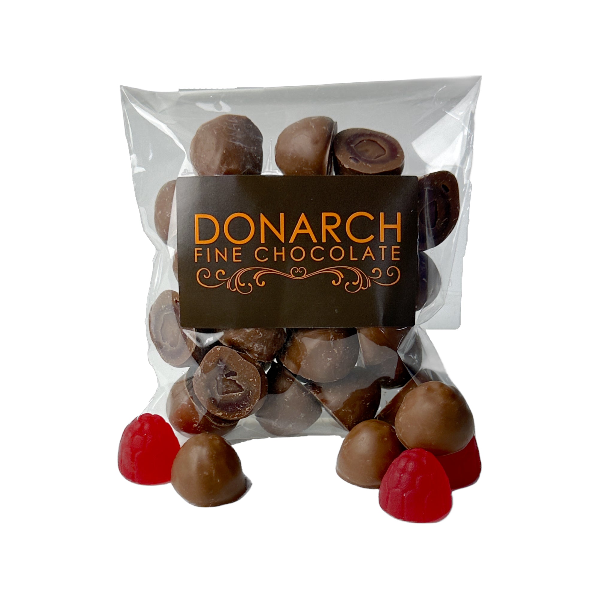 Raspberry Jellies Choc Coated - Milk Choc