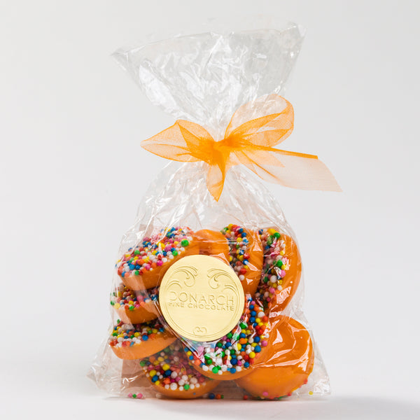 Orange Chocolate Sprinkle Buttons