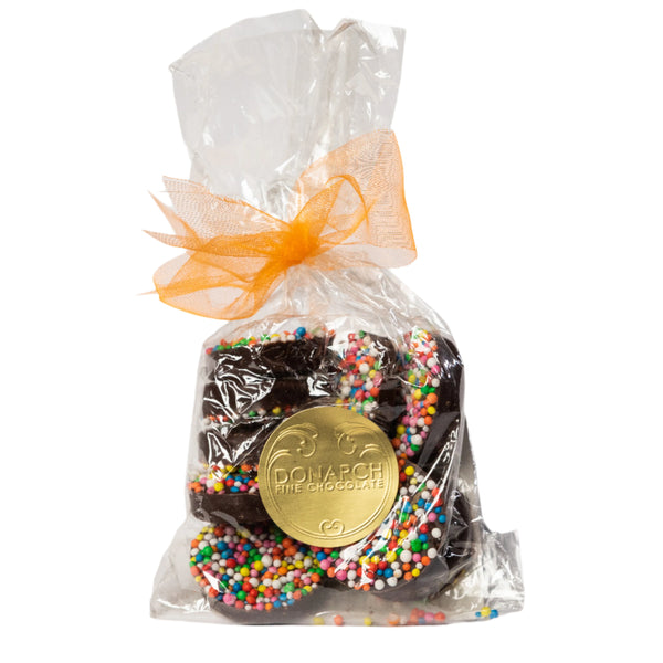 Dark Chocolate Sprinkle Buttons