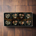 8 Piece Gift Pack - Dark Floral Heart